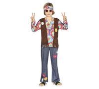 FIESTAS GUIRCA Disfraz de Hippie Margaritas para niño