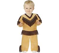 FIESTAS GUIRCA | Disfraz de Indio para Bebé (12-18/Meses) - Camiseta y Pantalón - Disfraces de Nativos Americanos para Halloween, Carnaval y Fiestas de Disfraces - Ideal para Niños Pequeños