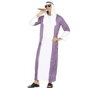 Fiestas Guirca Disfraz de Jeque Rico para Hombre Árabe Talla XL 56-58