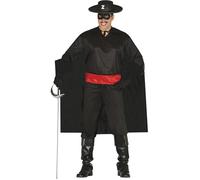 FIESTAS GUIRCA Disfraz Justiciero Adulto con Antifaz, Camisa, Capa, Faja, Pantalon Talla XL