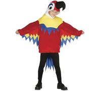 FIESTAS GUIRCA | Disfraz de Lorito Infantil (3-4/Años) - Capucha, Cola y Traje - Disfraces de Animales para Halloween, Carnaval y Fiestas de Disfraces - Ideal para Niños - Multicolor