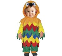 FIESTAS GUIRCA | Disfraz de Loro Bebé (12-18/Meses) - Capucha y Mono - Disfraces de Animales para Bebés y Niños Pequeños - Ideal para Halloween, Carnaval y Fiestas de Disfraces - Unisex - Multicolor