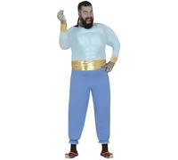 FIESTAS GUIRCA Disfraz de Mago Azul Hombre - Disfraz de Héroe de Cuento de Hadas Hombre Talla XL 56-58