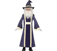 FIESTAS GUIRCA | Disfraz de Mago Infantil (5-6/Años) - Túnica, Cinturón y Gorro - Disfraces de Magia y Hechicería para Halloween, Carnaval y Fiestas de Estudiantes de Magia - Ideal para Niños - Morado