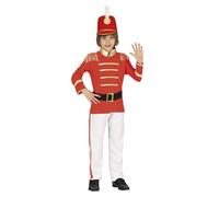 FIESTAS GUIRCA Disfraz de Majorette Niño - Atuendo Infantil Rojo, Blanco y Dorado para Niños de 10-12 Años