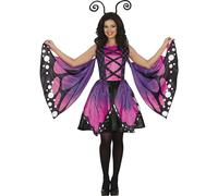 FIESTAS GUIRCA Disfraz de Mariposa Maravillosa Mujer - Disfraz de Mariposa Monarca Morada para Mujer TallaL 42-44