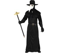 FIESTAS GUIRCA Disfraz de Médico de la Peste Negra - Incluye Máscara Pico de Ave Disfraz Halloween Hombre Talla 52-54 L