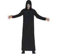 FIESTAS GUIRCA | Disfraz de Monje Oscuro (52-54/L) - Túnica con Capucha para Adultos Unisex - Ideal para Halloween, Carnaval y Fiestas de Disfraces de Terror y Misterio - Negro