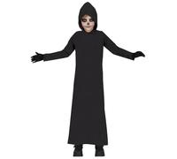 FIESTAS GUIRCA | Disfraz de Monje Oscuro Infantil (10-12 Años) - Túnica con Capucha - Disfraces de Halloween, Carnaval y Fiestas de Disfraces - Ideal para Niños y Niñas - Negro