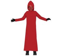 FIESTAS GUIRCA | Disfraz de Monje Rojo Infantil (5-6/Años) - Túnica con Capucha - Disfraces de Halloween, Carnaval y Fiestas de Disfraces - Ideal para Niños y Niñas - Rojo