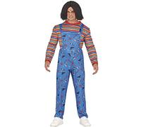 Fiestas Guirca Disfraz de Muñeca Asesina Halloween - Juguete de Terror Hombre Talla 52-54 (L)