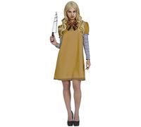 FIESTAS GUIRCA Disfraz de Muñeca Robot Asesino - Disfraz Halloween Mujer Talla 42-44 L