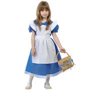 Fiestas Guirca Disfraz de niña Azul (sirvienta Victoriana) de 10 a 12 años