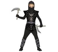FIESTAS GUIRCA Disfraz de Ninja Araña Guerrero Negro - Disfraz Halloween Niño 5-6 Años