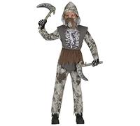 FIESTAS GUIRCA Disfraz de Ninja Esqueleto - Guerrero Fantasma - Disfraz Halloween Niño 5-6 Años