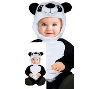 FIESTAS GUIRCA Disfraz de Pequeño Panda para Bebé - Mono de Panda Bebé - Disfraz para Niños Pequeños - Bebés Niños de 12 a 18 Meses