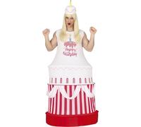 Fiestas Guirca Disfraz Pastel de Cumpleaños para Hombre Talla L 52-54