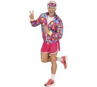 FIESTAS GUIRCA Disfraz de Patinador Fashionista para Hombre - Disfraz de Entrenamiento de los 80 - Disfraces de Muñeca de los 90 Hombre Talla L 52-54