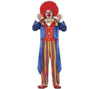 FIESTAS GUIRCA | Disfraz de Payaso Adulto (52-54/L) - Chaleco, Chaqueta, Pajarita y Pantalón - Disfraces de Clown para Halloween, Carnaval y Fiestas de Disfraces - Ideal para Hombre - Multicolor