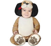 FIESTAS GUIRCA | Disfraz de Perrito Bebé (18-24/Meses) - Capucha, Mono y Pies - Disfraces de Animales para Halloween, Carnaval y Fiestas de Disfraces - Ideal para Bebés Unisex - Marrón