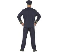 FIESTAS GUIRCA | Disfraz de Piloto Adulto (48-50/M) - Camisa, Chaqueta, Corbata, Gorra y Pantalón - Uniforme de Aviador para Halloween, Carnaval y Fiestas de Disfraces - Ideal para Hombres - Azul