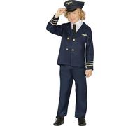 Guirca Disfraz Piloto de Avión Infantil Niño, 10-12 años