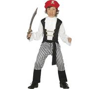 FIESTAS GUIRCA Disfraz de pirata bucanero para niño de 3 a 4 años