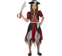 FIESTAS GUIRCA | Disfraz de Pirata Infantil (5-6 Años) - Vestido para Niñas - Disfraces de Corsaria y Bucanera para Halloween, Carnaval y Fiestas de Disfraces - Ideal para Aventuras de Piratas