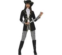 Fiestas Guirca Disfraz de pirata para mujer adultaTalla 36-38