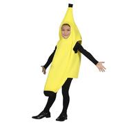 FIESTAS GUIRCA Disfraz de Plátano Niño o Niña - Atuendo Infantil Unisex de Banana con Túnica Amarilla para Niños de 7-9 Años