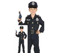 Fiestas Guirca – Disfraz Policía Uniforme Infantil – Talla M (7/9 años)