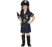 FIESTAS GUIRCA Disfraz de Policía Infantil Talla 3-4 Años