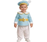 Fiestas Guirca – Disfraz Príncipe Bebé (18-24 m) – Botas, camisa, cinturón y gorro azul y blanco