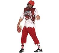 FIESTAS GUIRCA Disfraz de Quarterback Zombi - Jugador Rugby Sangriento Disfraz Halloween Hombre Talla 52-54 L