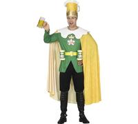 FIESTAS GUIRCA Disfraz de rey de la cerveza para hombre - Disfraz divertido de superhéroe para hombre - Disfraz de despedida de soltero para hombre Talla XL 54-56