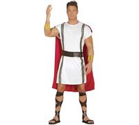 Fiestas Guirca Disfraz Romano Adulto 84686 – Túnica, Capa, Brazaletes y Cinturón – Talla M (48-50)