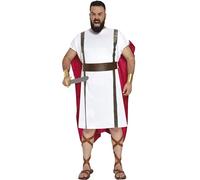Fiestas Guirca Disfraz Romano Adulto 88129 - Túnica, Capa, Brazaletes y Cinturón - Talla XL (54-56)