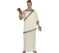 FIESTAS GUIRCA | Disfraz de Romano Adulto (54-56/XL) - Túnica - Disfraces de Romanos y Griegos para Halloween, Carnaval y Fiestas de Disfraces - Ideal para Hombre Adulto - Beige