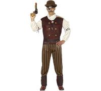 Fiestas Guirca Disfraz de Steampunk Hombre Adulto Talla M 48-50