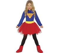 FIESTAS GUIRCA Disfraz de Superhéroina Infantil Talla 5-6 años