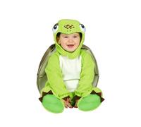 FIESTAS GUIRCA | Disfraz de Tortuga Bebé (12-18/Meses) - Caparazón, Capucha, Mono y Pies - Disfraces de Animales para Halloween, Carnaval y Fiestas de Disfraces - Ideal para Bebés Unisex - Verde