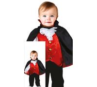 FIESTAS GUIRCA Disfraz de Vampiro Adorable para Bebé - Disfraz de Vampiro con Capa - Bebés de 12 a 18 Meses