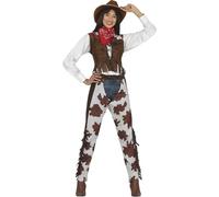 FIESTAS GUIRCA Disfraz de Vaquera Mujer - Disfraz Cowboy Mujer Adulta Talla S