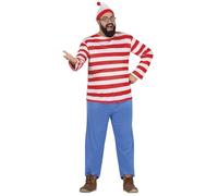 Fiestas Guirca Disfraz Viajero Perdido Hombre - Excursionista rojo y blanco XL (56-58) incl. gorro