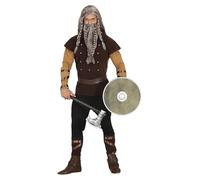 Fiestas Guirca Disfraz Vikingo Poderoso Guerrero Valiente para Hombre Adulto Talla M 48-50
