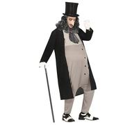 FIESTAS GUIRCA Disfraz de Villano con Paraguas para Hombre - Disfraz de Jefe de la Mafia de cómics - Disfraces de Halloween para Hombre Talla L para Adulto