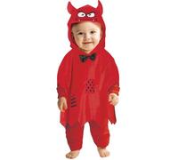 FIESTAS GUIRCA | Disfraz Demonio Poncho Bebé (18-24/Meses) - Capucha y Poncho - Disfraces de Diablos y Demonios para Halloween, Carnaval y Fiestas de Disfraces - Ideal para Niños Pequeños - Rojo