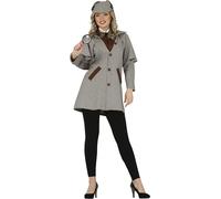 FIESTAS GUIRCA Disfraz Detective Privado Mujer - Disfraz Victorianopara Mujer Talla S 36-38