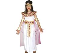 FIESTAS GUIRCA | Disfraz Egipcia Infantil (3-4 Años) - Vestido, Capa, Brazalete y Cinturón - Disfraces de Faraona para Halloween, Carnaval y Fiestas de Disfraces - Ideal para Niñas - Blanco y Oro