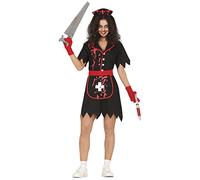 FIESTAS GUIRCA | Disfraz Enfermera Sangrienta Adulta (38-40/M) - Vestido, Delantal y Diadema - Disfraces de Doctora y Enfermera para Halloween, Carnaval y Fiestas de Terror - Ideal para Mujeres